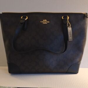 Coach Brown and Black Women's Tote Bag